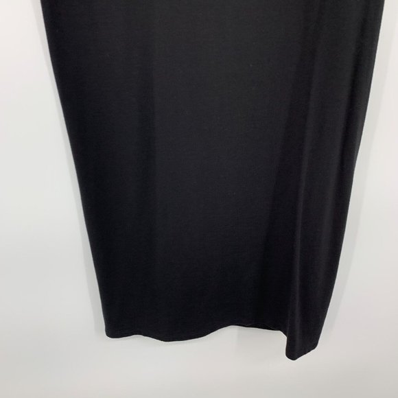 Gap Dress Black Twist Knotted Short Sleeve Lyocell - Picture 9 of 9